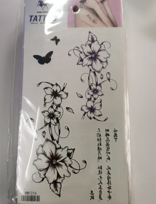 Tattoo Sticker Hm1216 MOQ:1000 Piece - Tradedubai.ae Wholesale B2B Market