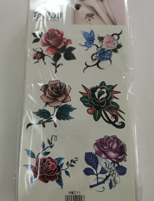 Tattoo Sticker Hm211 MOQ:1000 Piece - Tradedubai.ae Wholesale B2B Market