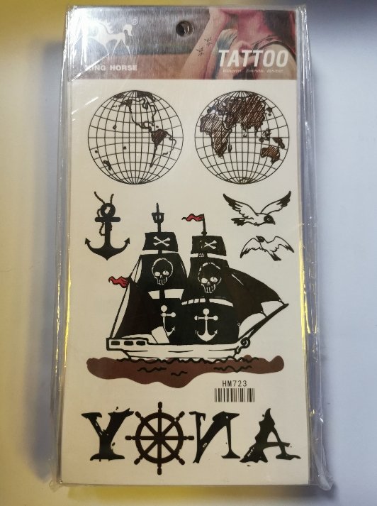 Tattoo Sticker Hm723 MOQ:1000Piece Tattoo Sticker Hm723 MOQ:1000Piece