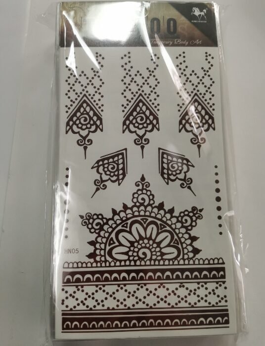 Tattoo Sticker Hn05 MOQ:1000 Piece - Tradedubai.ae Wholesale B2B Market