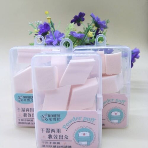 C132 Hard Box Wet and Dry Powder Puff MOQ:1B0X