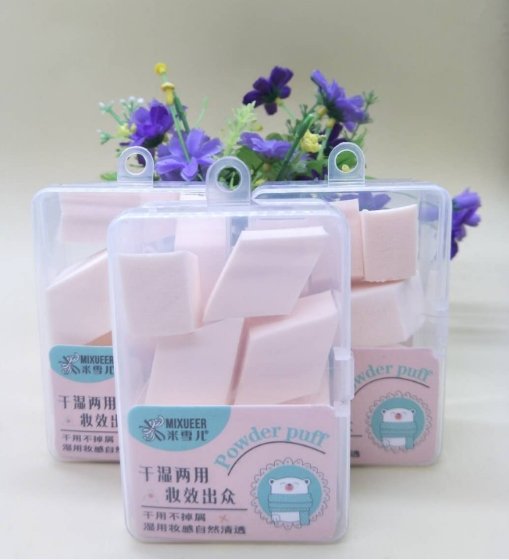 C132 Hard Box Wet and Dry Powder Puff MOQ:1B0X - Tradedubai.ae Wholesale B2B Market
