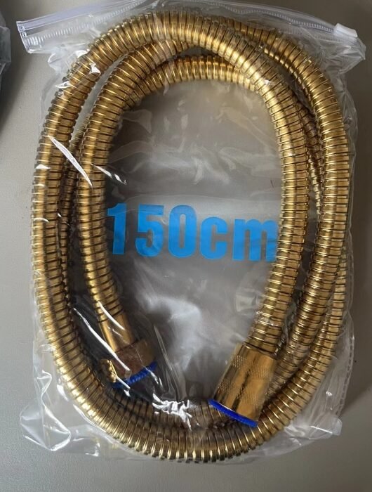 Electroplating Golden Shower Tube (150cm) MOQ:3B0X - Tradedubai.ae Wholesale B2B Market
