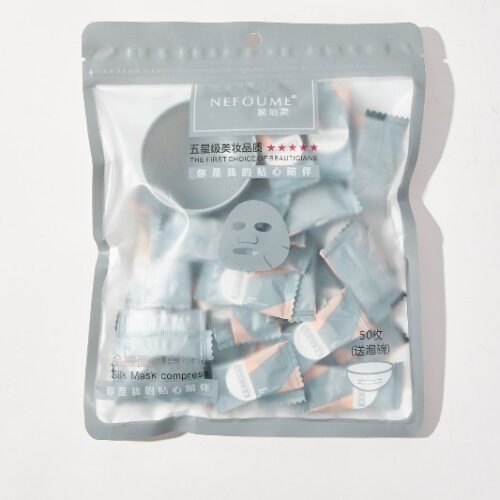 Ym7006 Cotton Compressed Mask with Bubble Bowl 50P Gray MOQ:1B0X