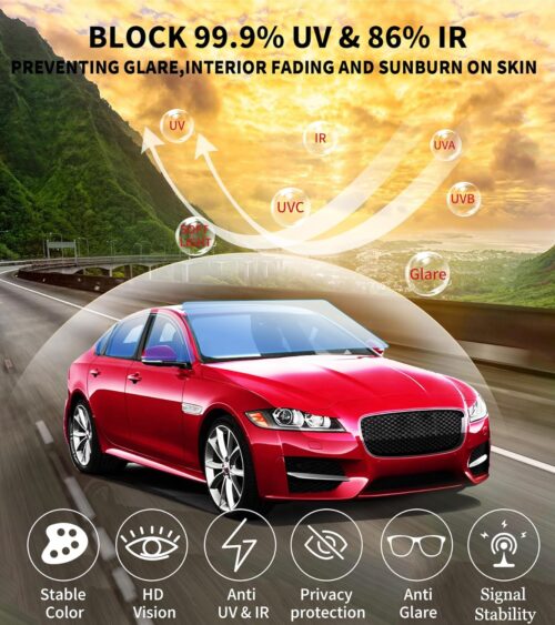 Car Solar Film Window Tint Privacy Protection Anti-UV IR Rejection Automotive Window Film-CSF-75*3 - Tradedubai.ae Wholesale B2B Market