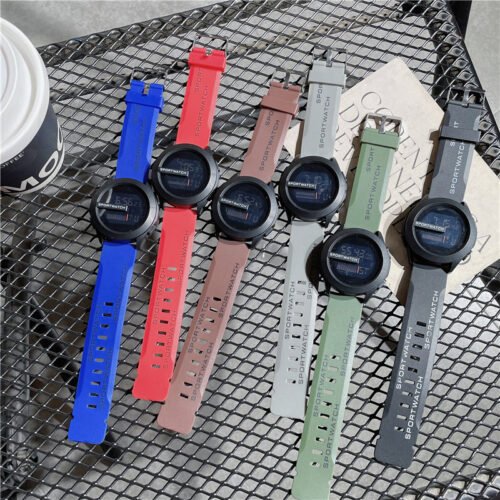 W002 Double Display Watch Set Alarm Clock Stopwatch Reading Function for Gym Workouts Hiking Running - Image 2