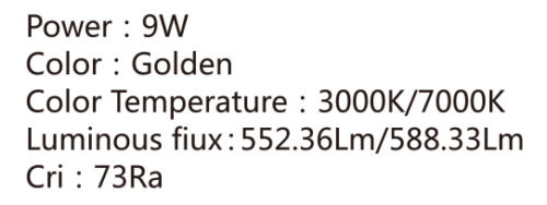 LED Candle Bulb 9W Golden E14 Screw Corn Bulb, Warm White for Crystal Chandelier, Home Decor, Wall Lamps, Table Lamps- 899-LX-8706 - Image 2