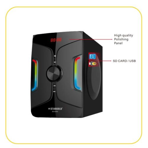 Stargold Remote Control 2.1 Channel Multimedia Speaker System With 35W Powerful Bass Great For Music, Movies, Gaming System With 1 Year Warranty - Image 6