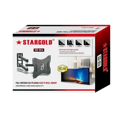 Stargold TV Wall Mount Bracket Full Motion Computer Monitor Arm Tilting Corner Bracket For 19-43 Inch Screen LCD LED Plasma 4K Flat Panel Screen TV - Image 8