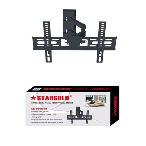 Stargold TV Wall Mount For 23-55 Inches TV Monitor Wall Mount Max VESA 400 X 400mm Loading Capacity 35kg Full Motion TV Mount With 1 Year Warranty - Image 2