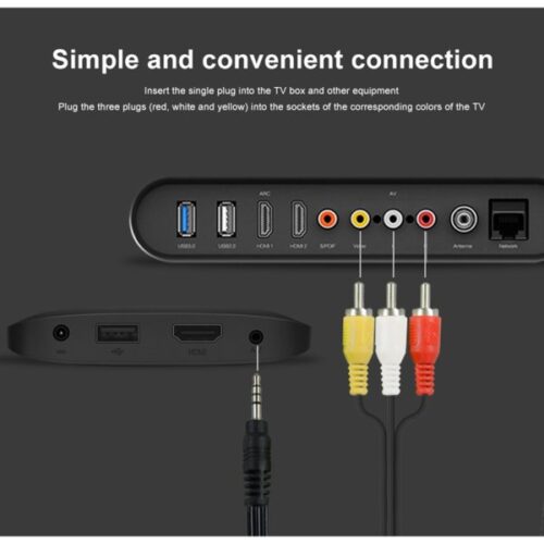 AUDIO CABLE 1 BY 3 For TV, VCR, DVD, Satellite, And Home Theater Receivers - Image 3