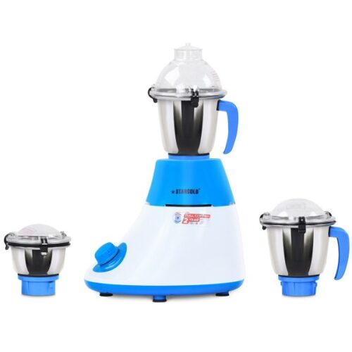 STARGOLD 600 Watt 3 In 1 Mixer Grinder For Multi Purpose Use With Stainless Steel Jar