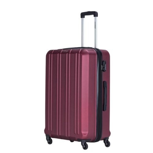 STARGOLD 4 Piece ABS Hard Side Spinner Trolley Luggage Set With TSA Lock 20/24/28/32 Inch, SG-T92D Burgundy - Image 4