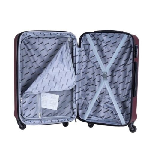 STARGOLD 4 Piece ABS Hard Side Spinner Trolley Luggage Set With TSA Lock 20/24/28/32 Inch, SG-T92D Burgundy - Image 5