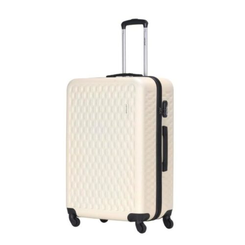 VIPTOUR 4 Piece ABS Hard Side Spinner Trolley Luggage Set With TSA Lock 20/24/28/32 Inch, VT-A389 Off White - Image 3