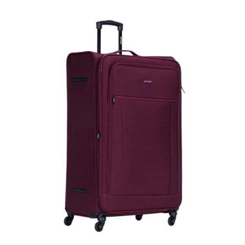 VIPTOUR 4 Piece Fabric Jacquard Trolley Luggage Set With TSA Lock 20/24/28/32 Inch, VT-A381 Burgundy - Image 3