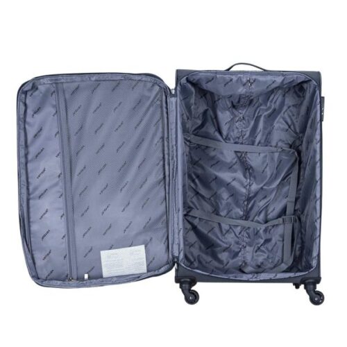 VIPTOUR 4 Piece Fabric Jacquard Trolley Luggage Set With TSA Lock 20/24/28/32 Inch, VT-A381 Gray - Image 7