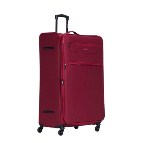 VIPTOUR 4 Piece Fabric Jacquard Trolley Luggage Set With TSA Lock 20/24/28/32 Inch, VT-A382 Red - Image 3