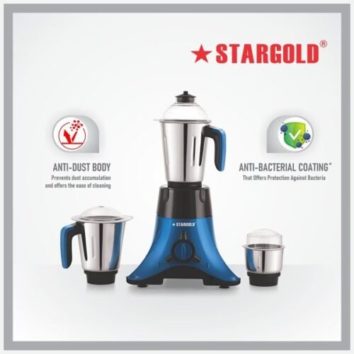 STARGOLD 750 Watt 3 In 1 Mixer Grinder For Multi Purpose Use With Stainless Steel Jar - Image 2
