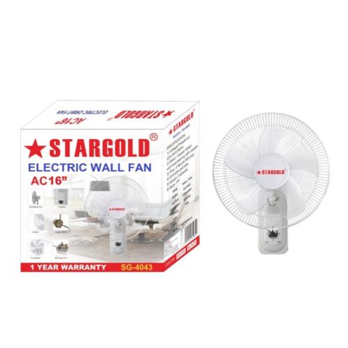 STARGOLD 16 Inch Wall Mounted Fan 70W Quiet Operation, Speed Controller Ideal For Office, Bedroom, Study Room, Living Room With 1 Year Warranty, SG-4043 - Image 7