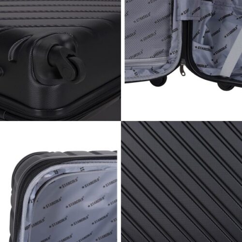 STARGOLD Abs Trolley Luggage, 28 Inch, SG-T88D Black - Image 6