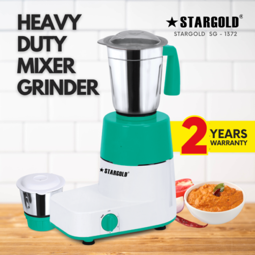 STARGOLD 600 Watts 2 Piece Mixer Grinder For Multi Purpose Use - Image 5