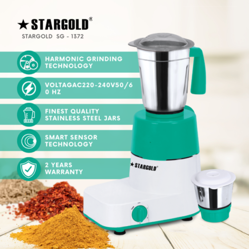 STARGOLD 600 Watts 2 Piece Mixer Grinder For Multi Purpose Use - Image 6