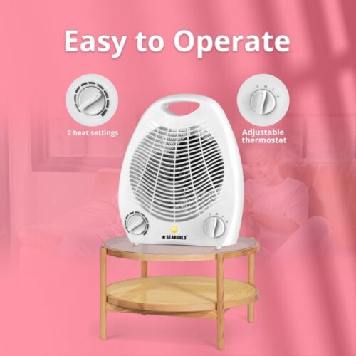 STARGOLD 2000W Portable Electric Fan Room Heater With 2 Temperatures - Image 6