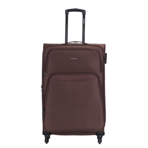 VIPTOUR Luggage Bag 3 PCS Fabric Suitcase Set With Rotating Wheels And Number Lock Travel Luggage, VT-A399 Brown - Image 2