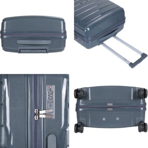 STARGOLD Luggage Bag PP HardSide 3 PCS Set Suitcase Bag With TSA Lock 360? Rotating Wheels Travel Suitcase, SG-PP68 GREY - Image 6