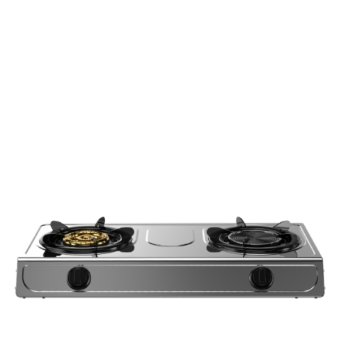 STARHOME Low Gas Consumption Automatic Ignition Stainless Steel 2-Burner Gas Stove, SH-1151 - Image 2