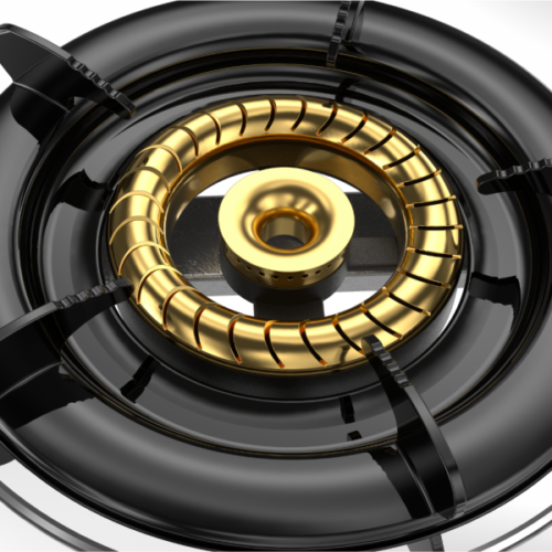 STARHOME Low Gas Consumption Automatic Ignition Stainless Steel 2-Burner Gas Stove, SH-1151 - Image 4