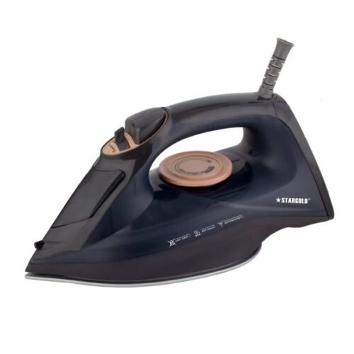 STARGOLD Dry And Wet Steam Iron With Self-Clean Function Adjustable Temperature Control Ceramic Soleplate Steam Iron 2200W, SG-982 Black