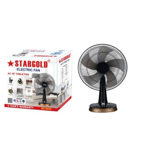 STARGOLD 16 Inch Table Fan 55W Quiet Operation 3 Speed 5 Blade Speed 90? Oscillating , SG-4055 - Image 2