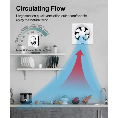 STARGOLD 10 Inch Exhaust Fan 35W With Powerful Copper Motor, SG-EF444 - Image 6