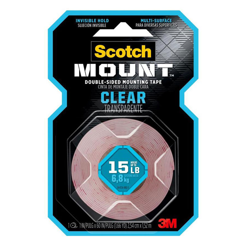 3M-Scotch-Clear-Transparent-Mounting-Tape-1jpg 3M Scotch Clear Transparent Mounting Tape - Image 1