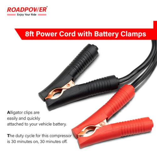 ROADPOWER Dual Cylinder Car Air Compressor Ultra Extreme 4x4 Tire Super Air Flow Portable 300 Litter-Mints 150 PSI 12V Tire Inflator for Car,Truck, Bicycle & Other Inflatables With Carry Bag Color RED - Image 6
