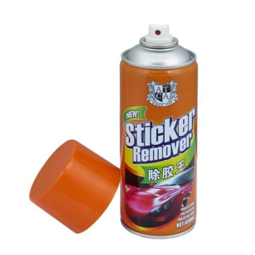 ATCA Sticker Dust Gum Glue Label Remover, Adhesive Remover Rust Remover 450ml Cleans Auto Interiors, Auto Bodies and Rims Cleaner 450 ML