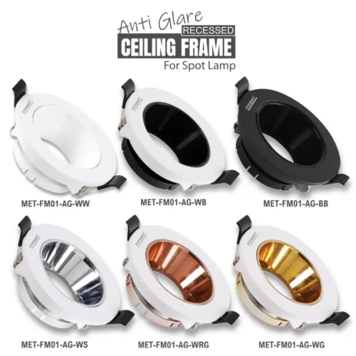 MAAT Anti-Glare Recessed Spotlight Frame for Ceiling