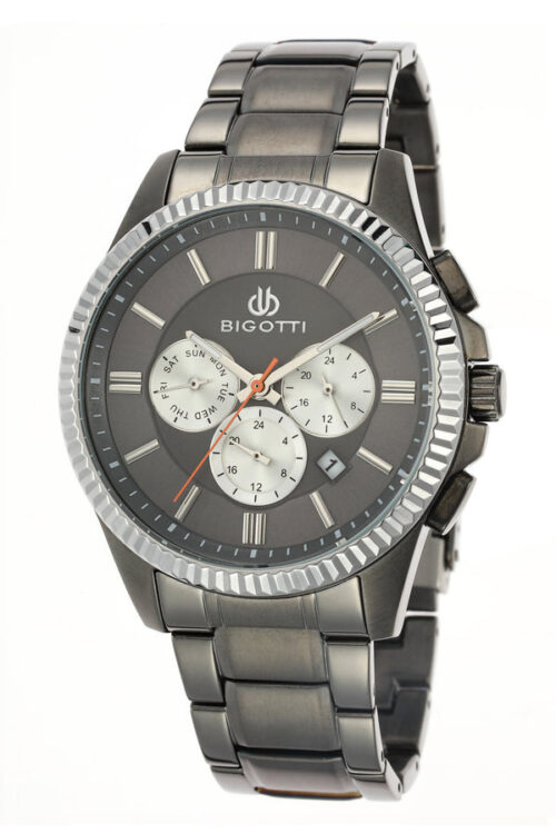 BIGOTTI MENS MULTIFUNCTION STAINLESS STEEL STRAP WATCH - BG.1.10065-6 - Image 3