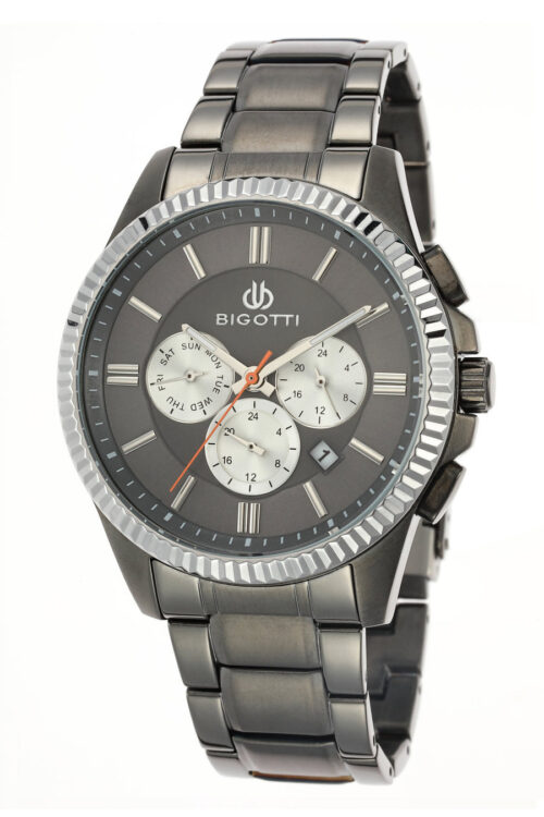 BIGOTTI MENS MULTIFUNCTION STAINLESS STEEL STRAP WATCH - BG.1.10065-6 - Image 6