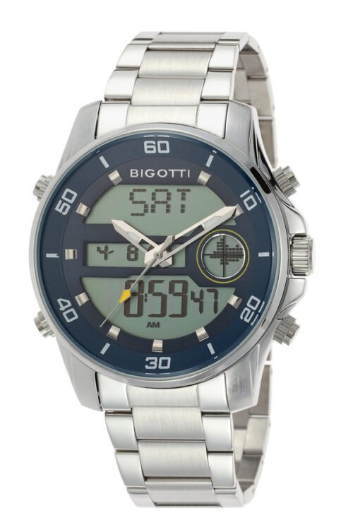 BIGOTTI MENS ANALOG-DIGITAL STAINLESS STEEL STRAP WATCH - BG.1.10068-5 - Image 3