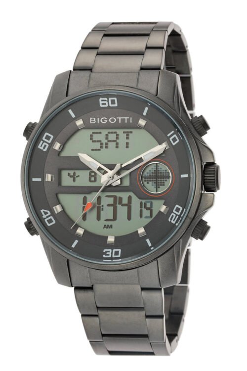 BIGOTTI MENS ANALOG-DIGITAL STAINLESS STEEL STRAP WATCH - BG.1.10068-6 - Image 3