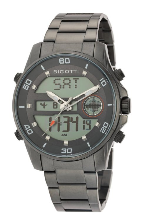 BIGOTTI MENS ANALOG-DIGITAL STAINLESS STEEL STRAP WATCH - BG.1.10068-6 - Image 5