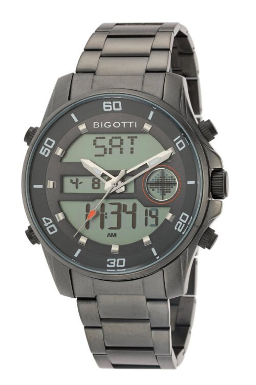 BIGOTTI MENS ANALOG-DIGITAL STAINLESS STEEL STRAP WATCH - BG.1.10068-6 - Image 6