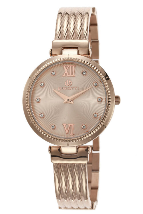 BIGOTTI WOMENS TIME ONLY STAINLESS STEEL STRAP WATCH - BG.1.10074-2 - Image 6