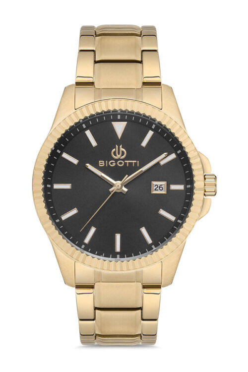 BIGOTTI MENS TIME AND DATE STAINLESS STEEL STRAP WATCH - BG.1.10121-4 - Image 3