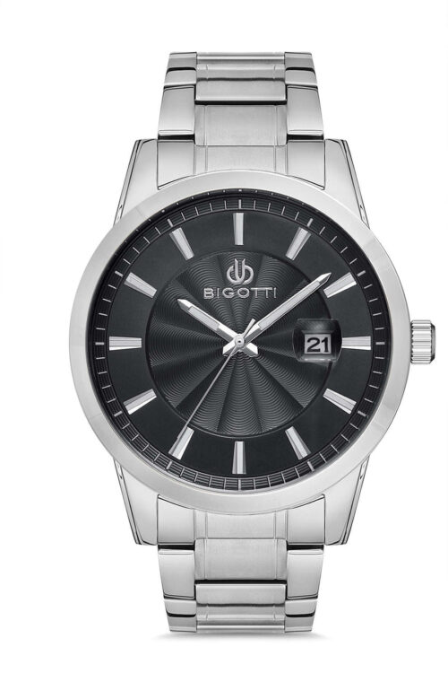 BIGOTTI MENS TIME AND DATE STAINLESS STEEL STRAP WATCH - BG.1.10181-1 - Image 6