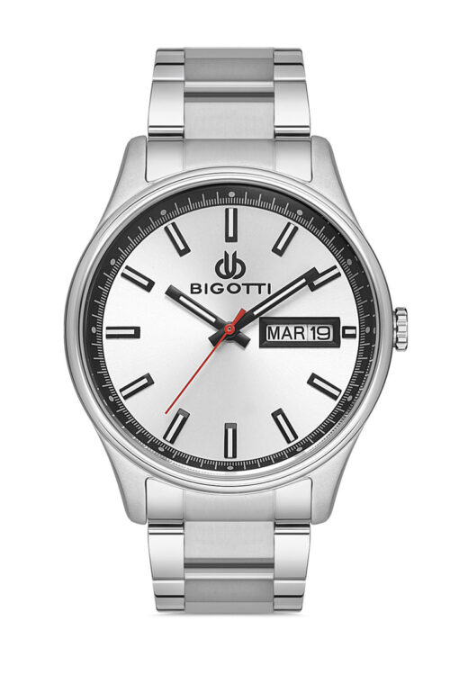 BIGOTTI NAPOLI MENS STAINLESS STEEL STRAP WATCH - BG.1.10255-1 - Image 5