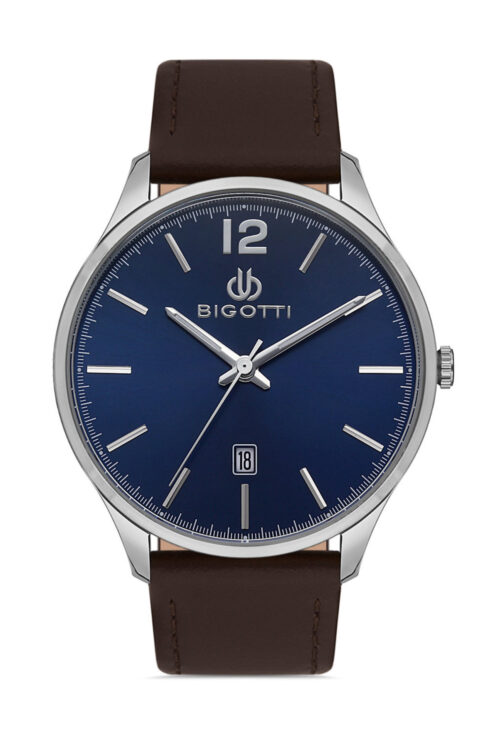 BIGOTTI NAPOLI MENS LEATHER STRAP WATCH - BG.1.10308-5 - Image 7